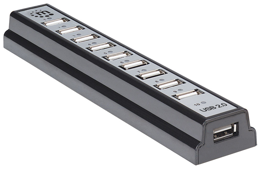 MANHATTAN USB 2.0 Desktop Hub 10 Port