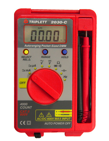 TRIPLETT Pocket-Sized Autoranging DMM w/ Capacitance & Frequency