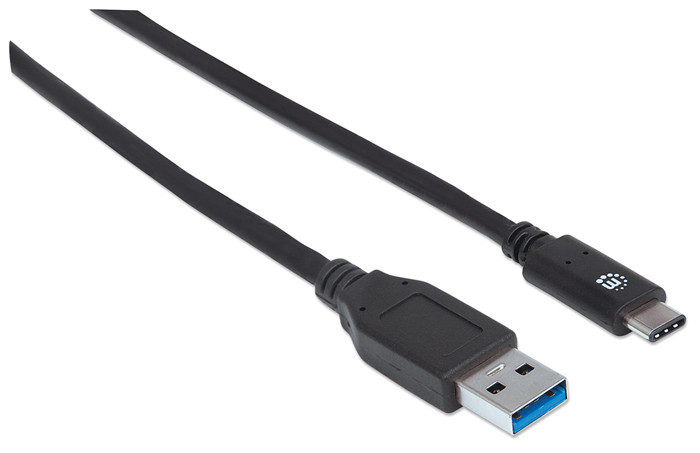 MANHATTAN Hi-Speed USB C 3.1 Male to USB A 3.0 Male Cable 3ft