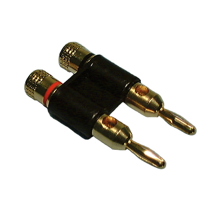 PHILMORE Gold Dual Banana Plug - Screw Type