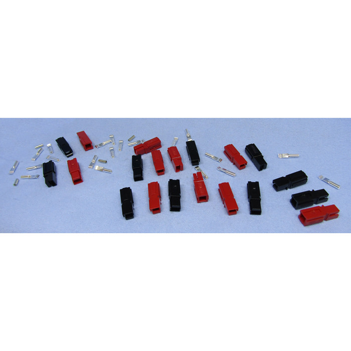 PHILMORE DC-S Power Connectors 10 Red / 10 Black with 20 15A Contacts 16-20awg