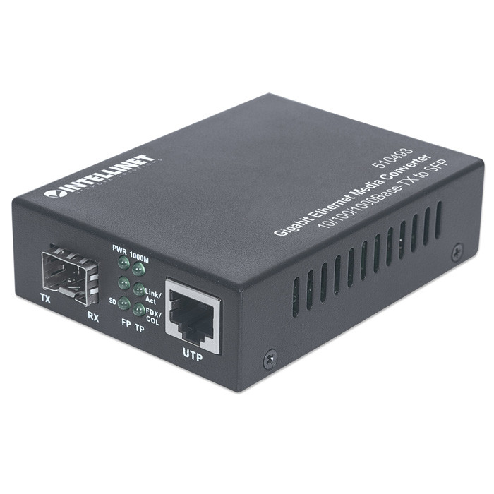 INTELLINET Gigabit Ethernet to SFP Media Converter