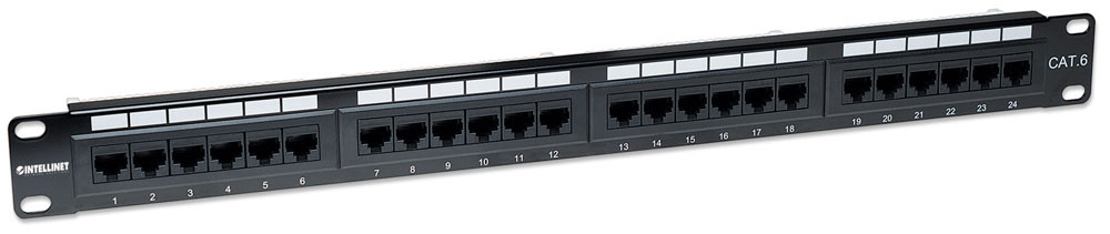 INTELLINET 24 Port CAT6 Patch Panel