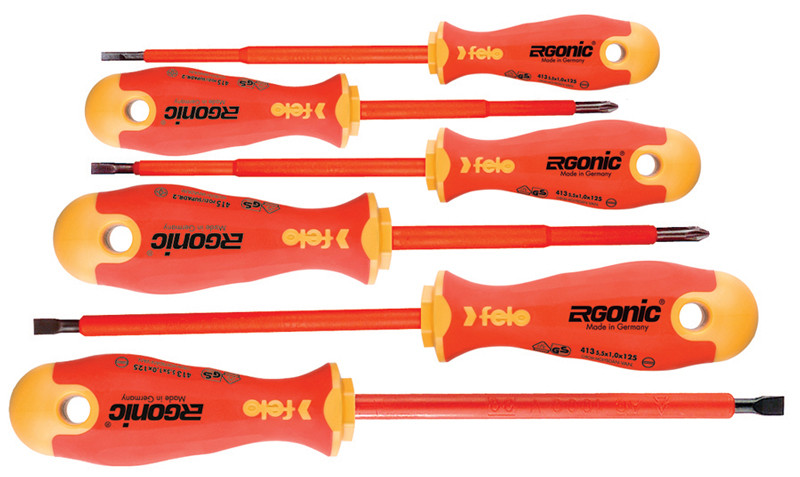 FELO Ergonic Insulated 6 pc Set Slotted and Phillips