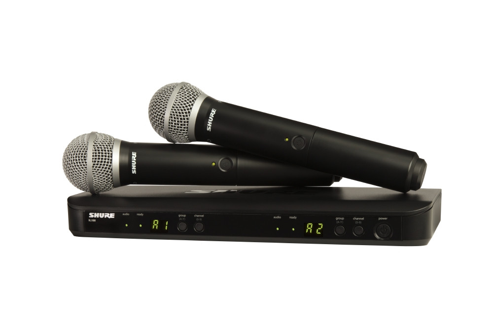 SHURE Dual Handheld PG58 Wireless Mic System