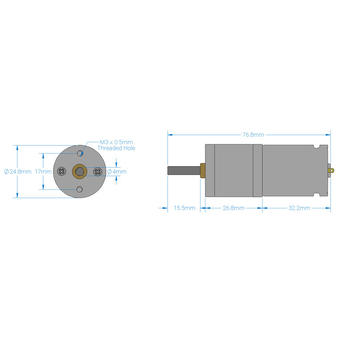 OSEPP 18 RPM Economy Gear Motor