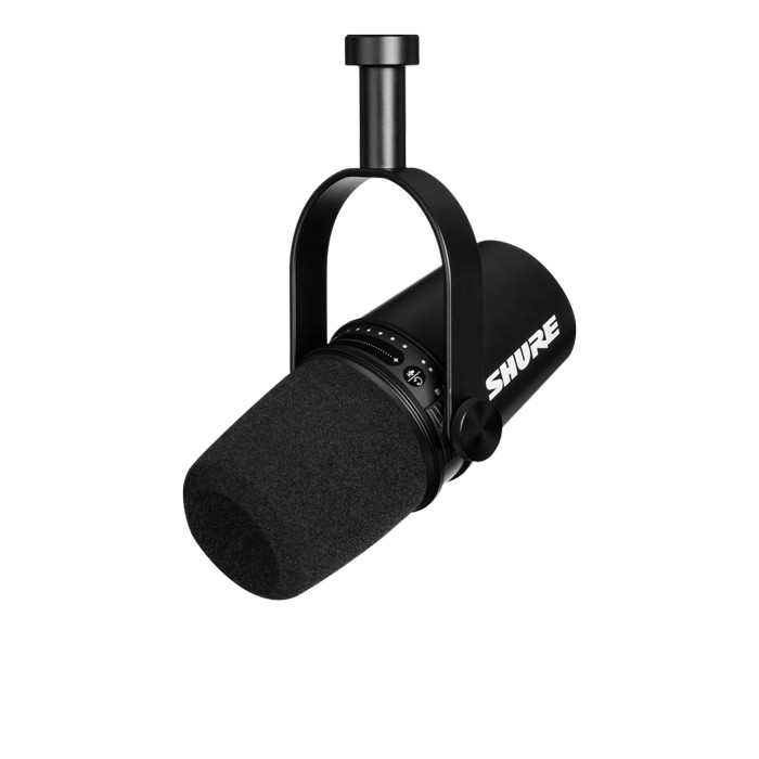 SHURE Podcast Microphone USB and XLR connections Black