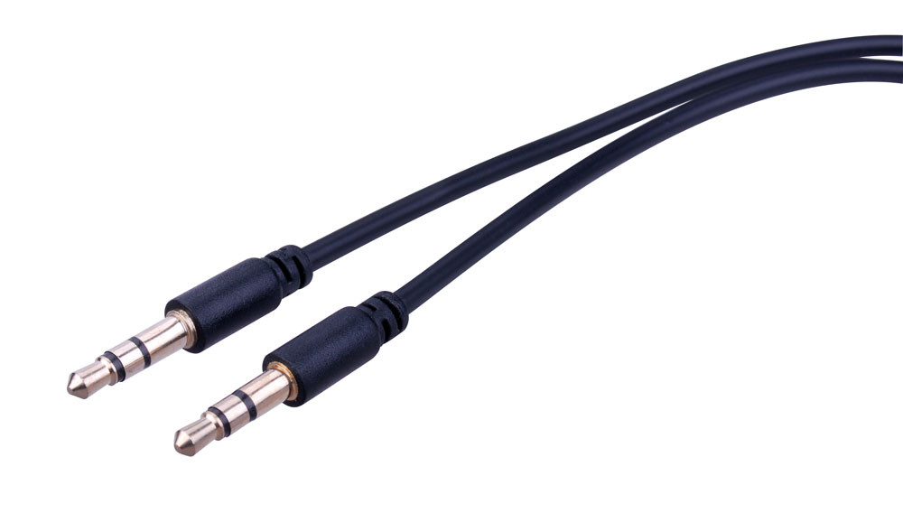 VANCO 3.5MM Cable 1ft Stereo Slim Style