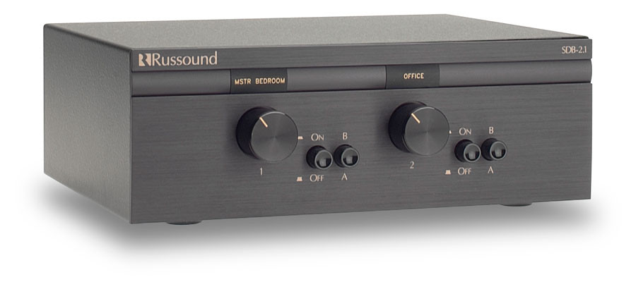 RUSSOUND Dual Source Two-Pair Speaker Selectors with Volume Control