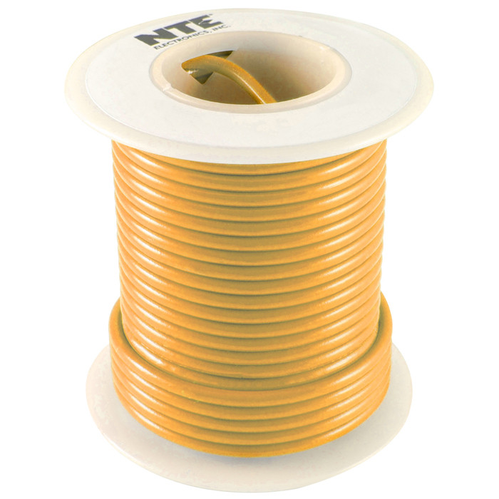 NTE Hook-up Wire 18 AWG Stranded 25ft Orange