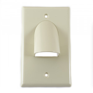 VANCO Custom Two-Piece Reversible Bulk Cable Wall Plate White