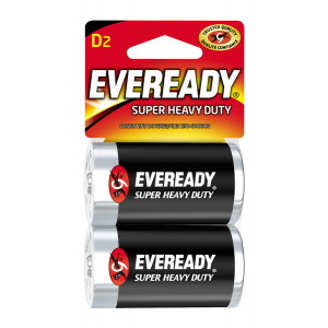 EVEREADY Super Heavy Duty D Battery 2pk