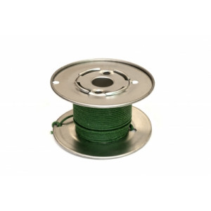 18awg Solid Green Cloth Covered Wire