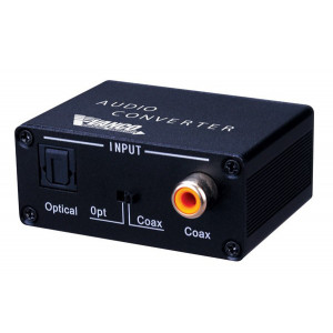 VANCO Toslink/Digital Coax to Toslink/Digital Coax Audio Converter with Dual Outputs: