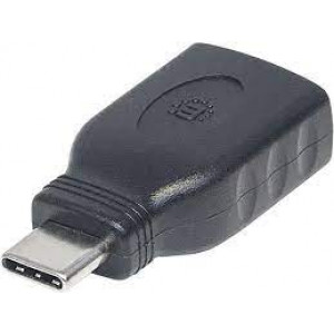 MANHATTAN Gen 1 Hi-Speed USB-C Male to USB-A Type Female Adapter