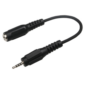 PHILMORE 2.5mm 4C Male to 3.5mm 4C Female 6 inch cable