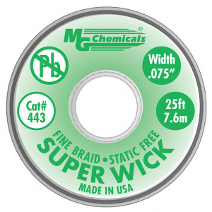MG CHEMICALS Super Wick .075 #3 Green 25ft