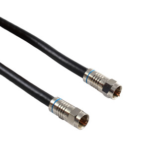 PHILMORE RG6Q Cable with F Connectors 1ft