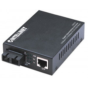 INTELLINET Gigabit Ethernet Media Converter RJ45 to SC Mulitmode