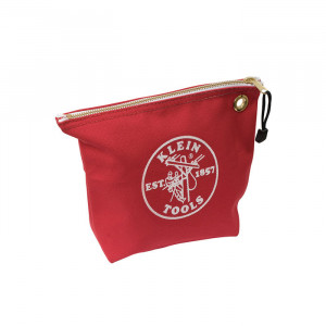 KLEIN Canvas Zipper Bag- Red
