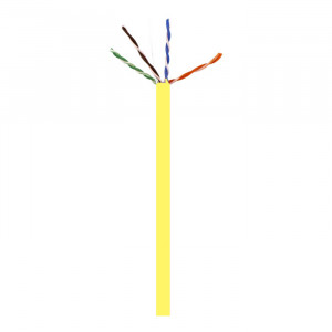 WAVENET CAT6 Riser Cable 1000ft Pull-out Box Yellow