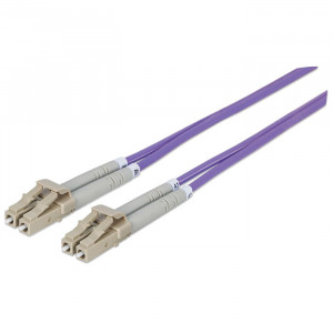 INTELLINET Fiber Optic Patch Cable 20m LC to LC Multimode OM4