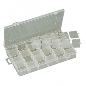 ECLIPSE Plastic Box with Dividers 11"X7"X1.75"