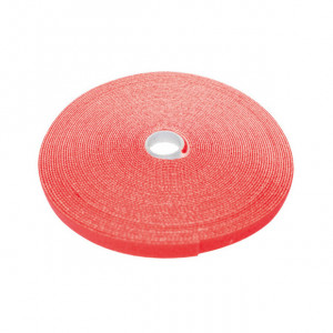 ECLIPSE 3/4" Wide Hook and Loop Tape Red (50 ft)