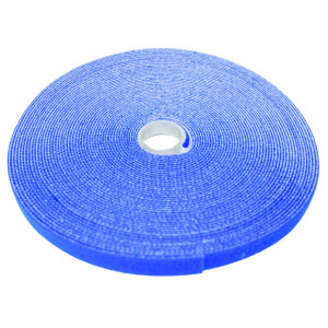 ECLIPSE 1/2" Wide Hook and Loop Tape Blue (50 ft)