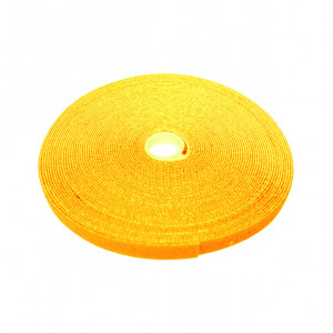 ECLIPSE 3/4" Wide Hook and Loop Tape Yellow (50 ft)