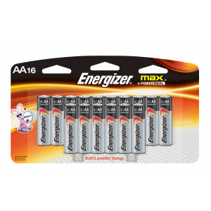 ENERGIZER Alkaline Max AA Battery 16pk