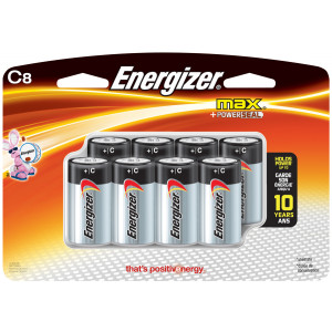 ENERGIZER Alkaline Max C Battery 8pk