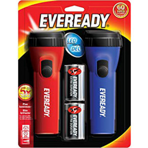 EVEREADY 1D LED Flashlight 2-pack