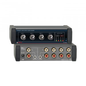 RDL Stereo Line-Level 4x1 Audio Mixer