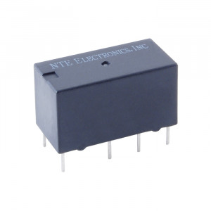 NTE PC Mount Relay 12VDC 2A DPDT Dual Coil Latching Type