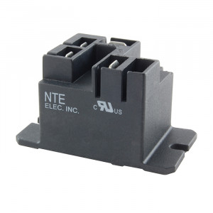 NTE Power Relay 5VDC 30A SPST-NO Flange Mount