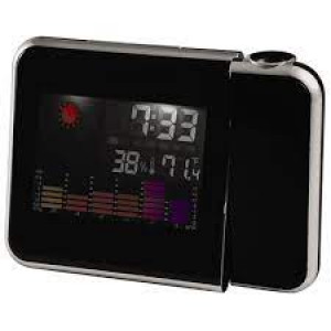 RCA Projection Alarm Clock with Indoor Temp & Humidity