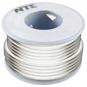 NTE Hook-up Wire 18 AWG Stranded 100ft White