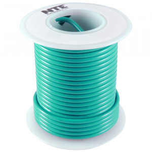 NTE Hook-up Wire 22 AWG Stranded 100ft Green