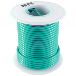 NTE Hook-up Wire 26 AWG Stranded 100ft Green