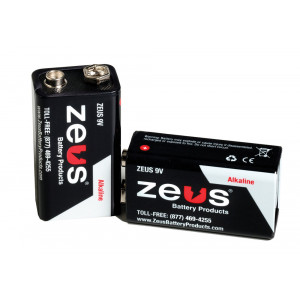 ZEUS Alkaline 9v Battery 10pk