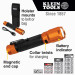 KLEIN Rechargeable 2-Color LED Flashlight with Holster- Alt 1
