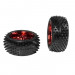 ACTOBOTICS 85mm Off-Road Robot Tire with Red Wheel (Pair)