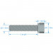 ACTOBOTICS 6-32 Zinc-Plated Socket Head Machine Screws- Alt 1