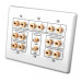 VANCO 7.2 Home Theater Connection Wall Plate