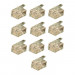 PHILMORE 6 Conductor Modular Plug for Round Cable 10 Pack