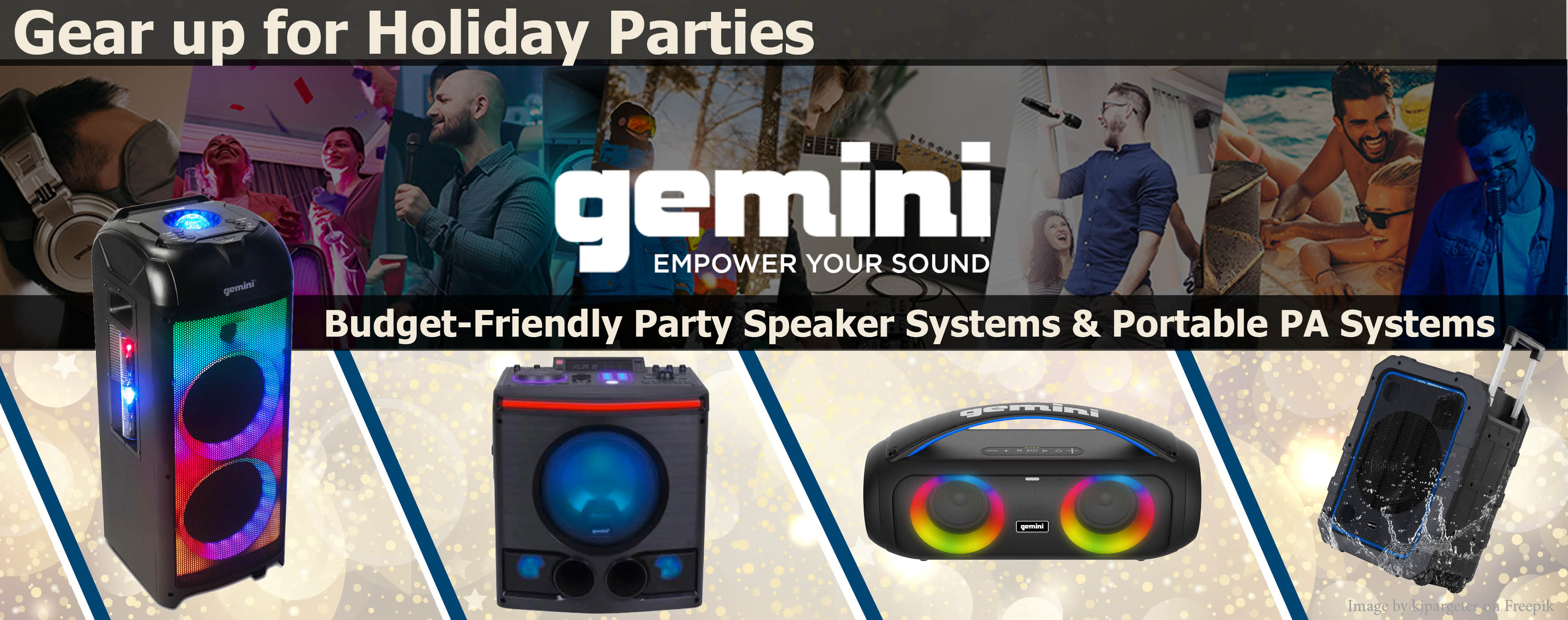 Gemini Party Speakers